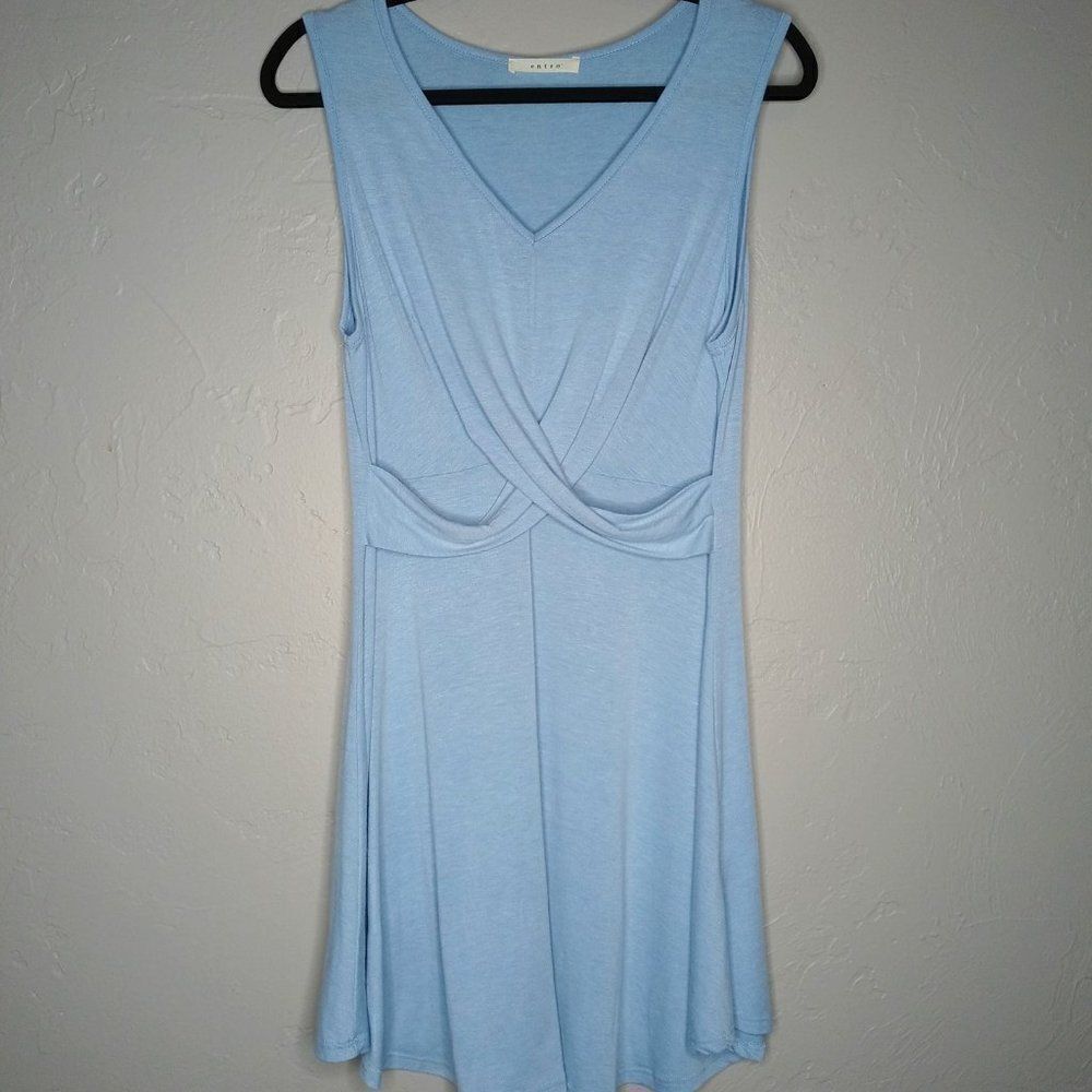 entro Light Blue Sleeveless Dress